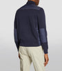 Ralph Lauren Purple Label Navy Quilted Knit Jacket