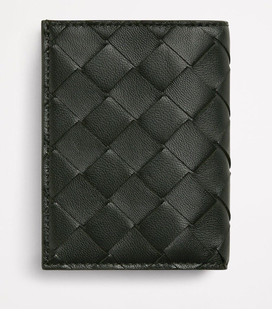 Bottega Veneta Leather Intrecciato Weave Wallet