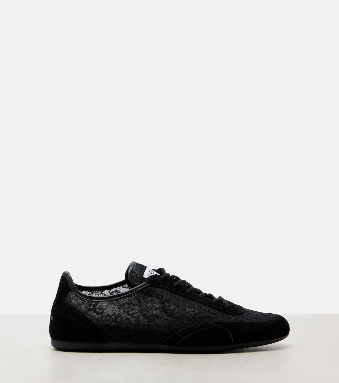 Jimmy Choo - Sunny suede-trimmed lace sneakers