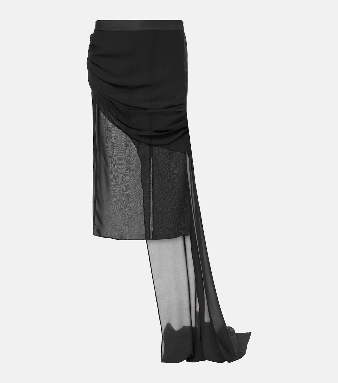 Didu - Draped chiffon midi skirt