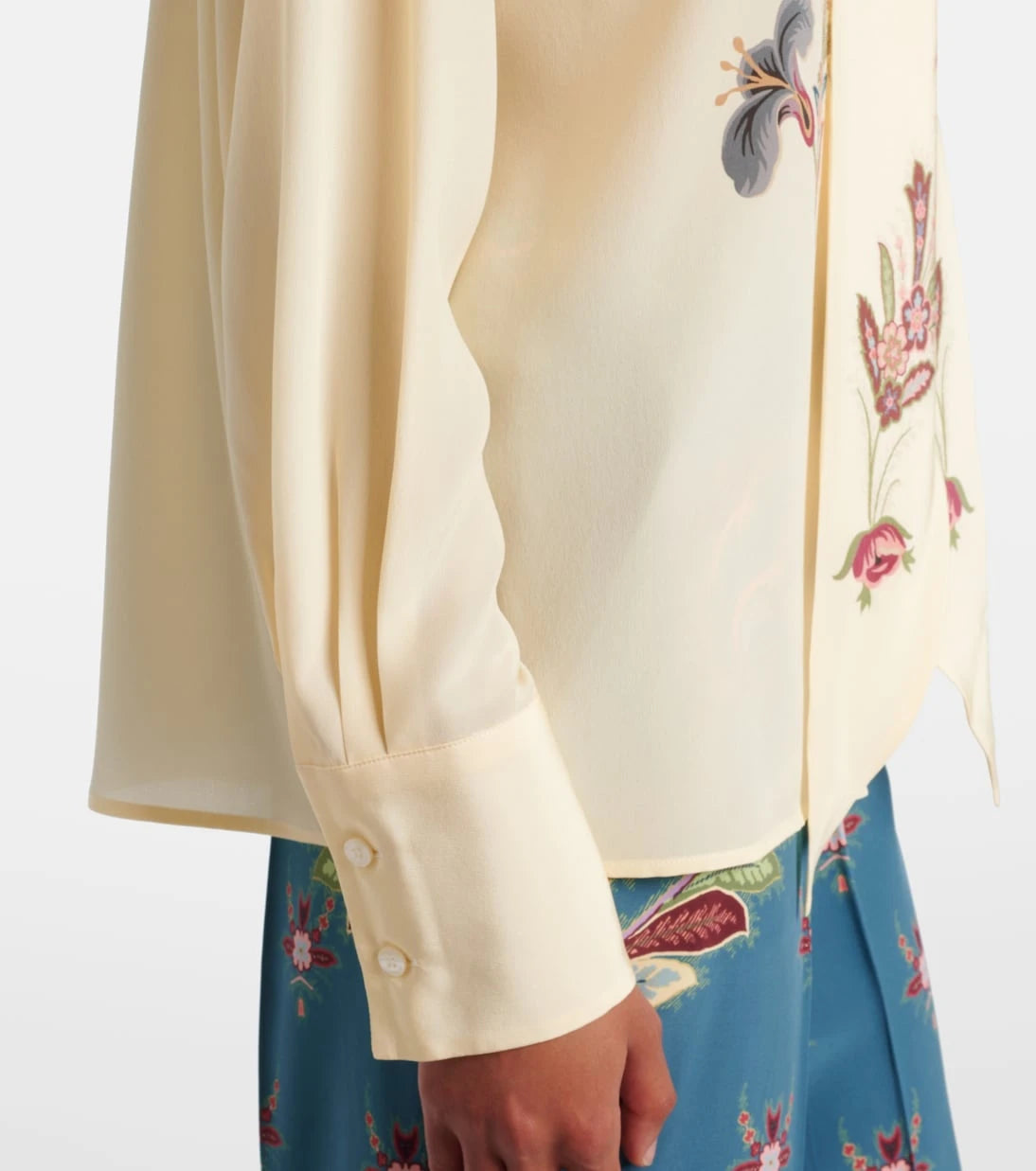 Etro - Floral silk blouse