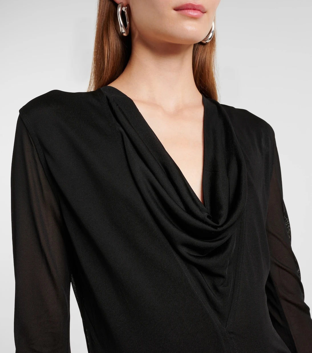 Toteme - Draped jersey midi dress