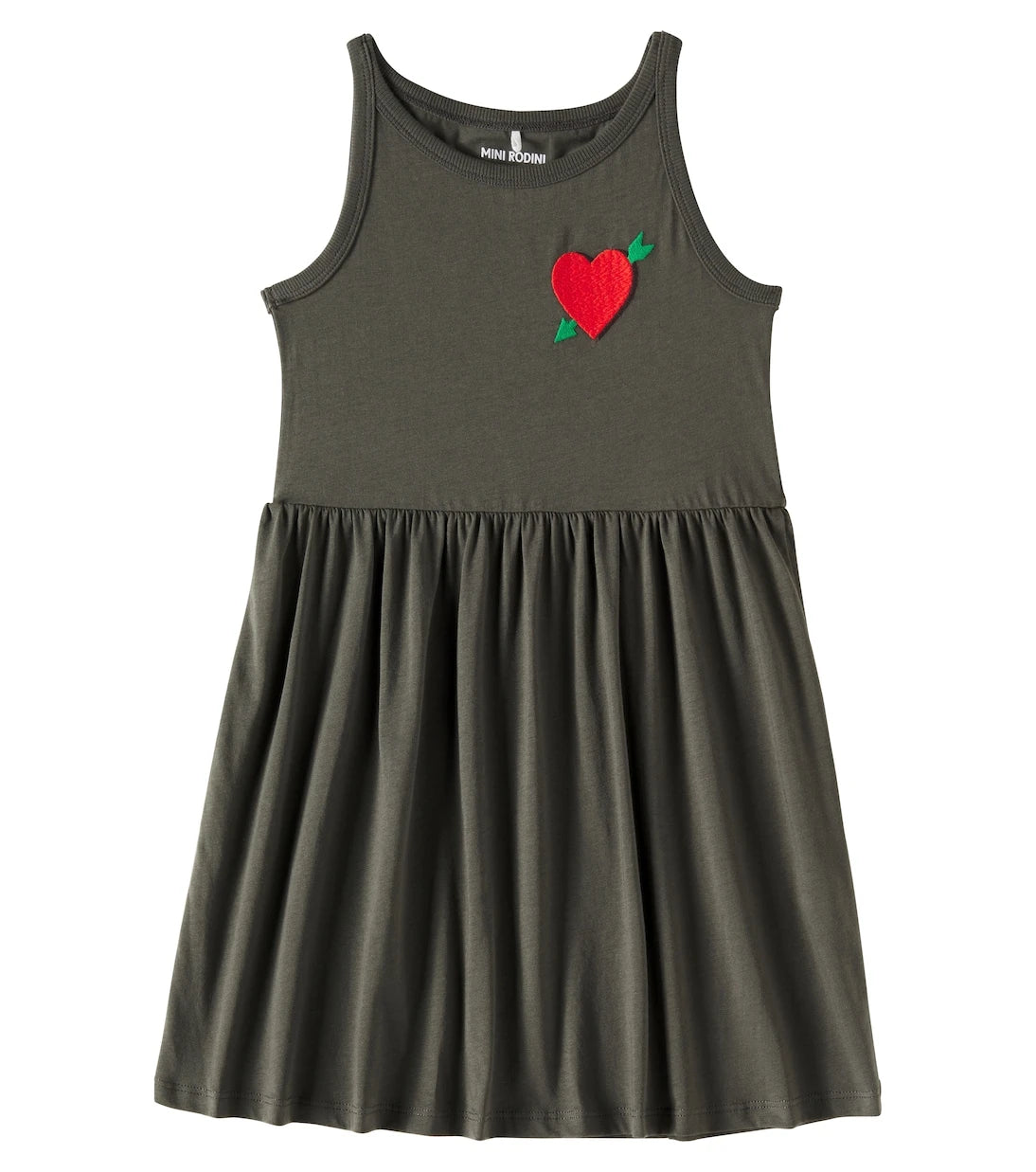 Mini Rodini - Arrowed Heart cotton jersey dress