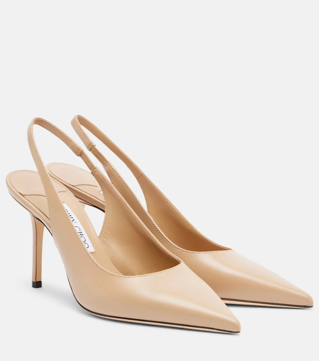 Jimmy Choo - Love leather slingback pumps