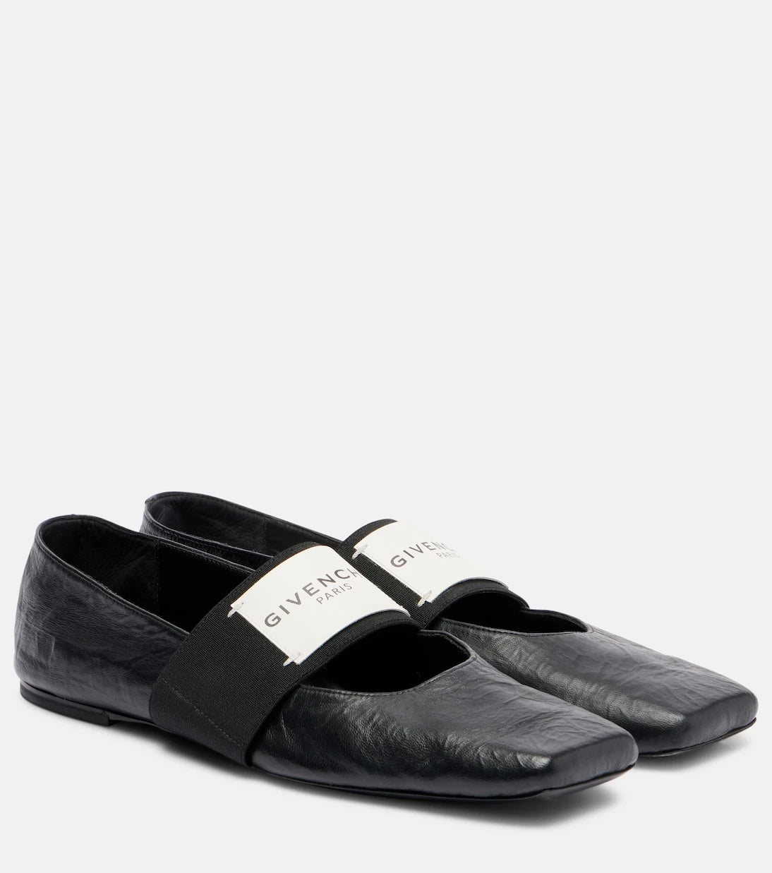 Givenchy - Sliced Square leather ballet flats