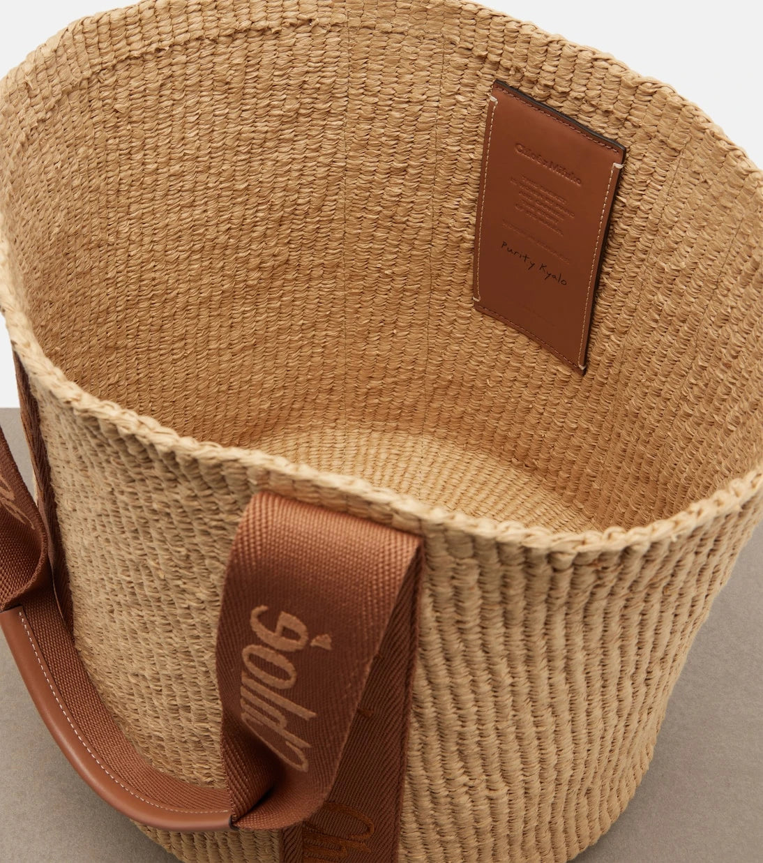 Chloé - Woody Large raffia basket bag