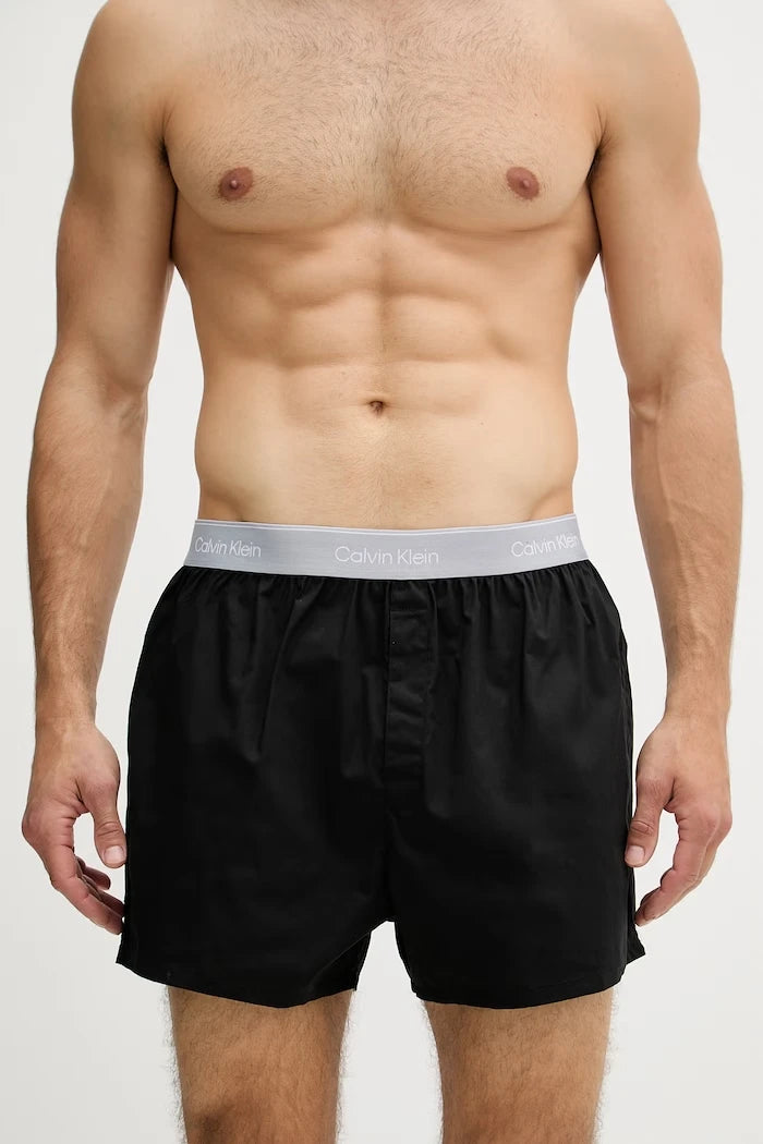 Calvin Klein Underwear erkek pamuklu elastanlı bol boxer 3’lü