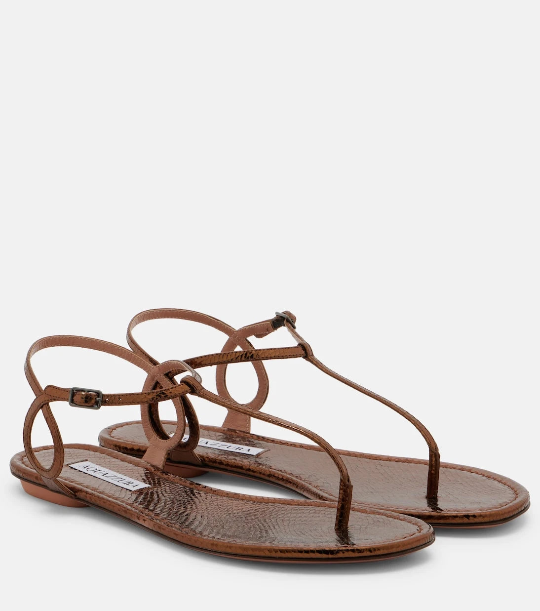 Aquazzura - Almost Bare leather thong sandals