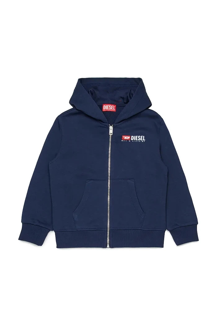 Pamuklu çocuk bluzu Diesel SDROPSHOODZ OVER SWEAT-SHIRT