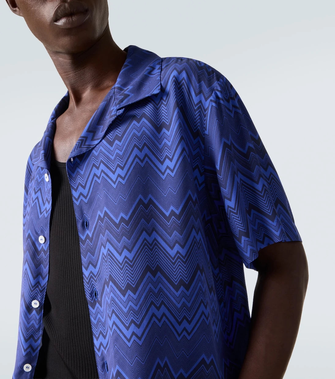 Missoni - Zigzag bowling shirt