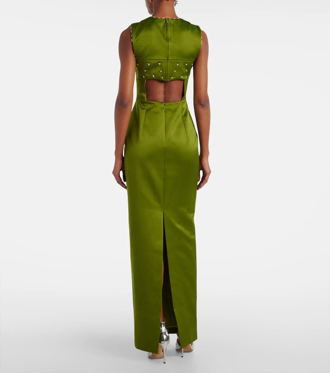 Emilia Wickstead - Amadine embellished satin gown