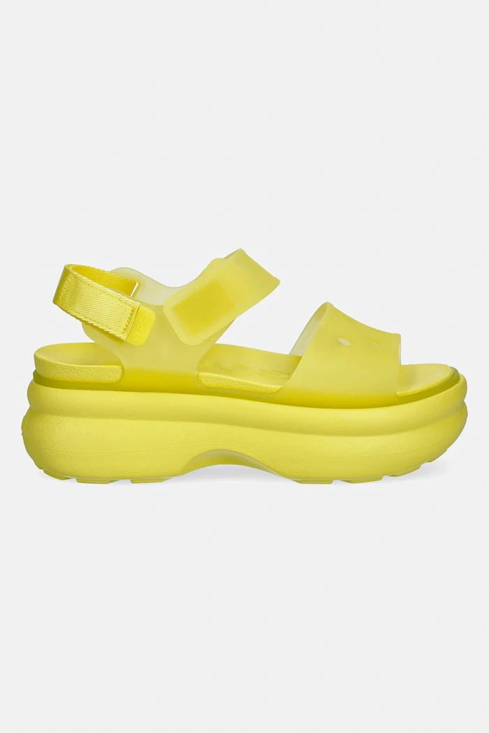 Crocs дамски сандали с платформа Soho Frosted Y Strap Sandal