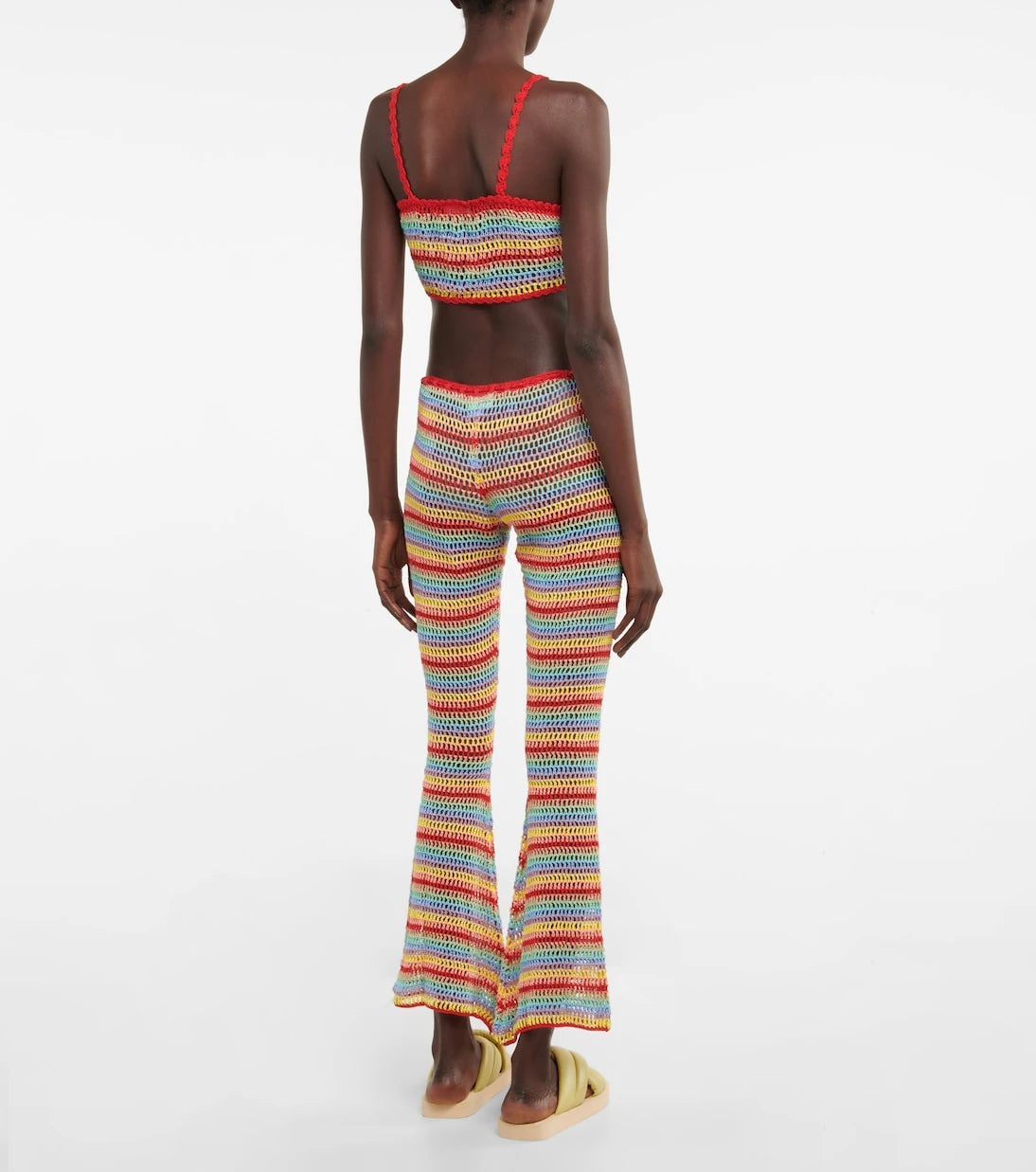 Anna Kosturova - Striped crochet crop top