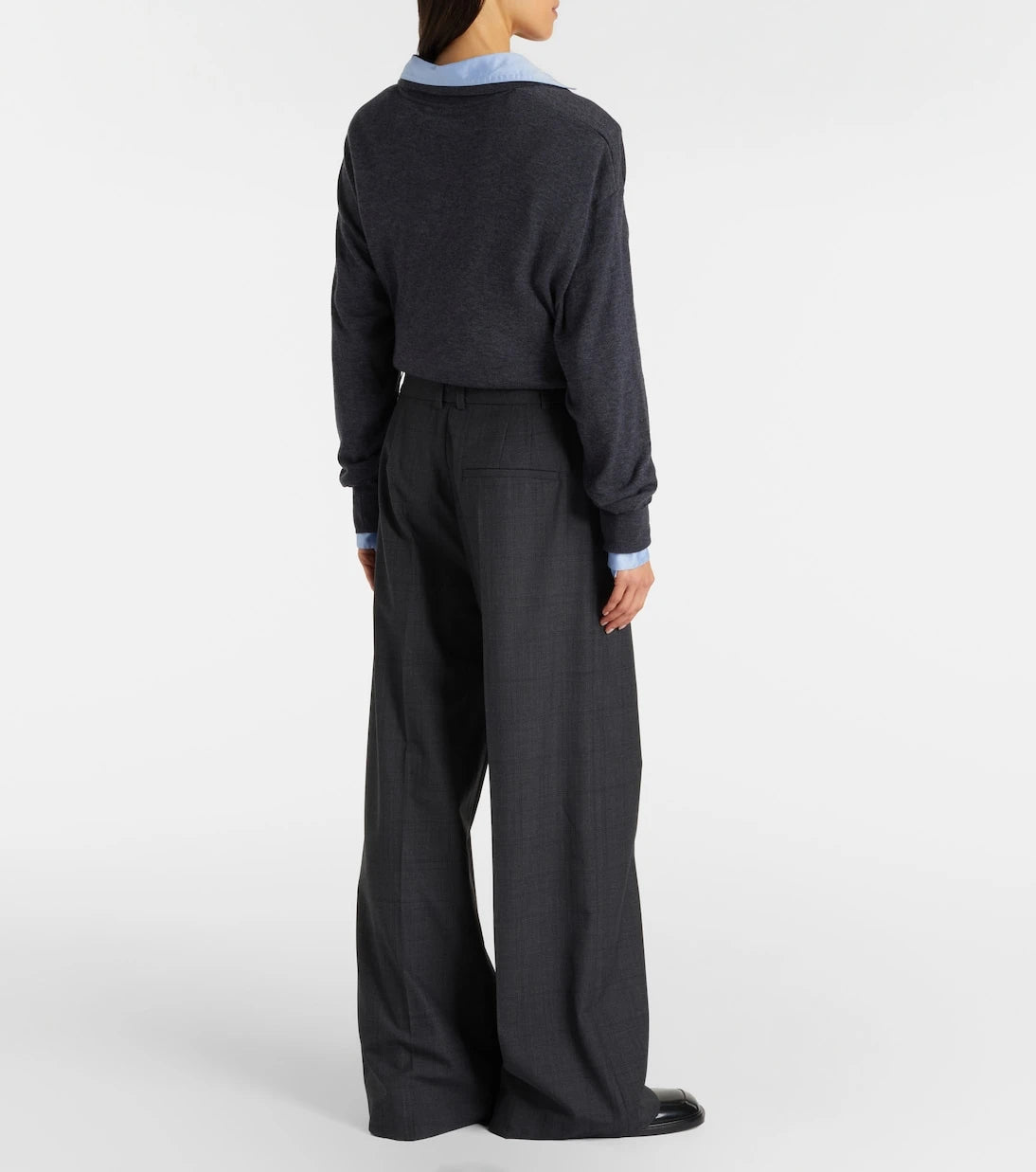 The Frankie Shop - Brickell plaid wide-leg pants