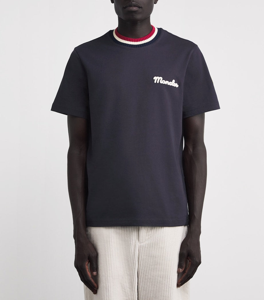 Cotton Logo Embroidered T-Shirt