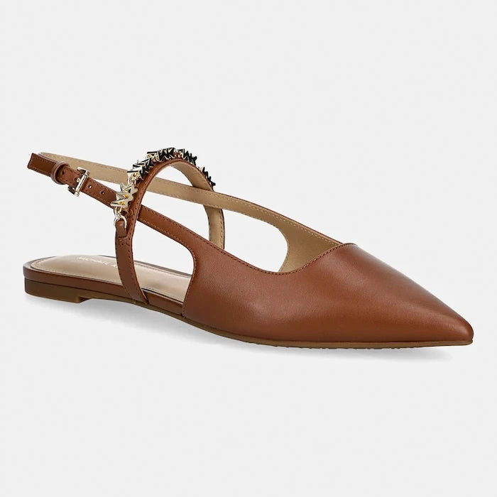 Кожени балеринки MICHAEL Michael Kors Dina Flex Sling Flat