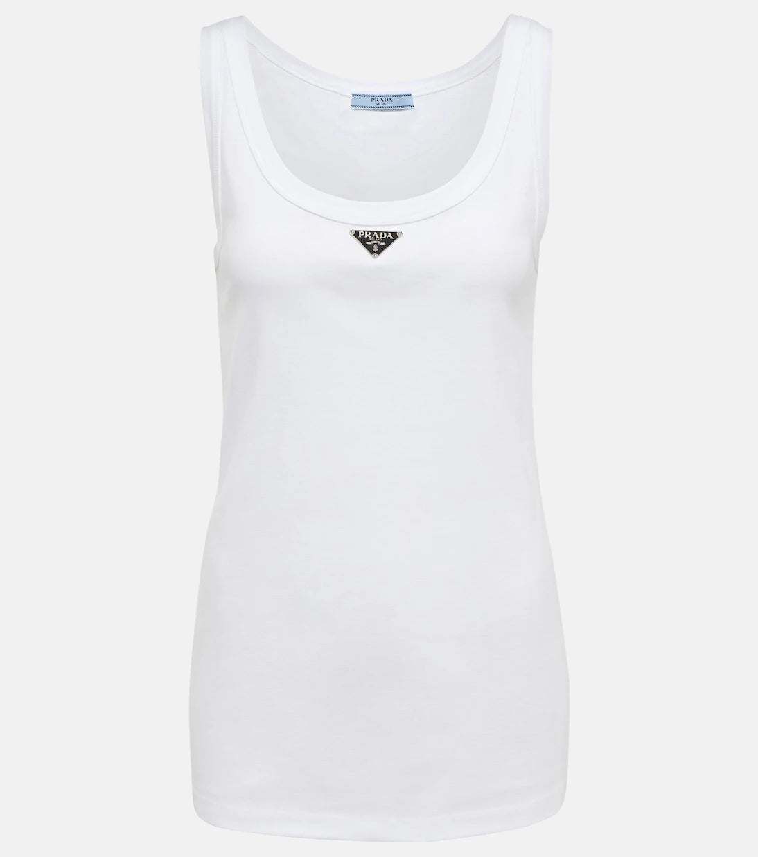 Prada - Logo cotton tank top