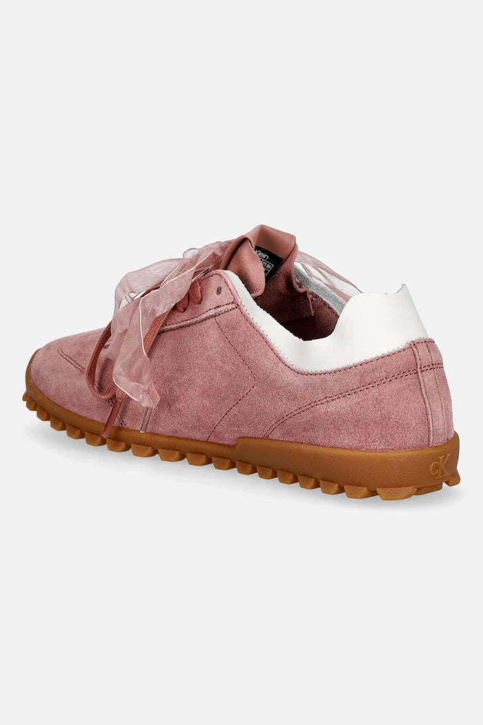 Calvin Klein LOW PROFILE RUN MG SUE DB LACES kadın spor ayakkabı