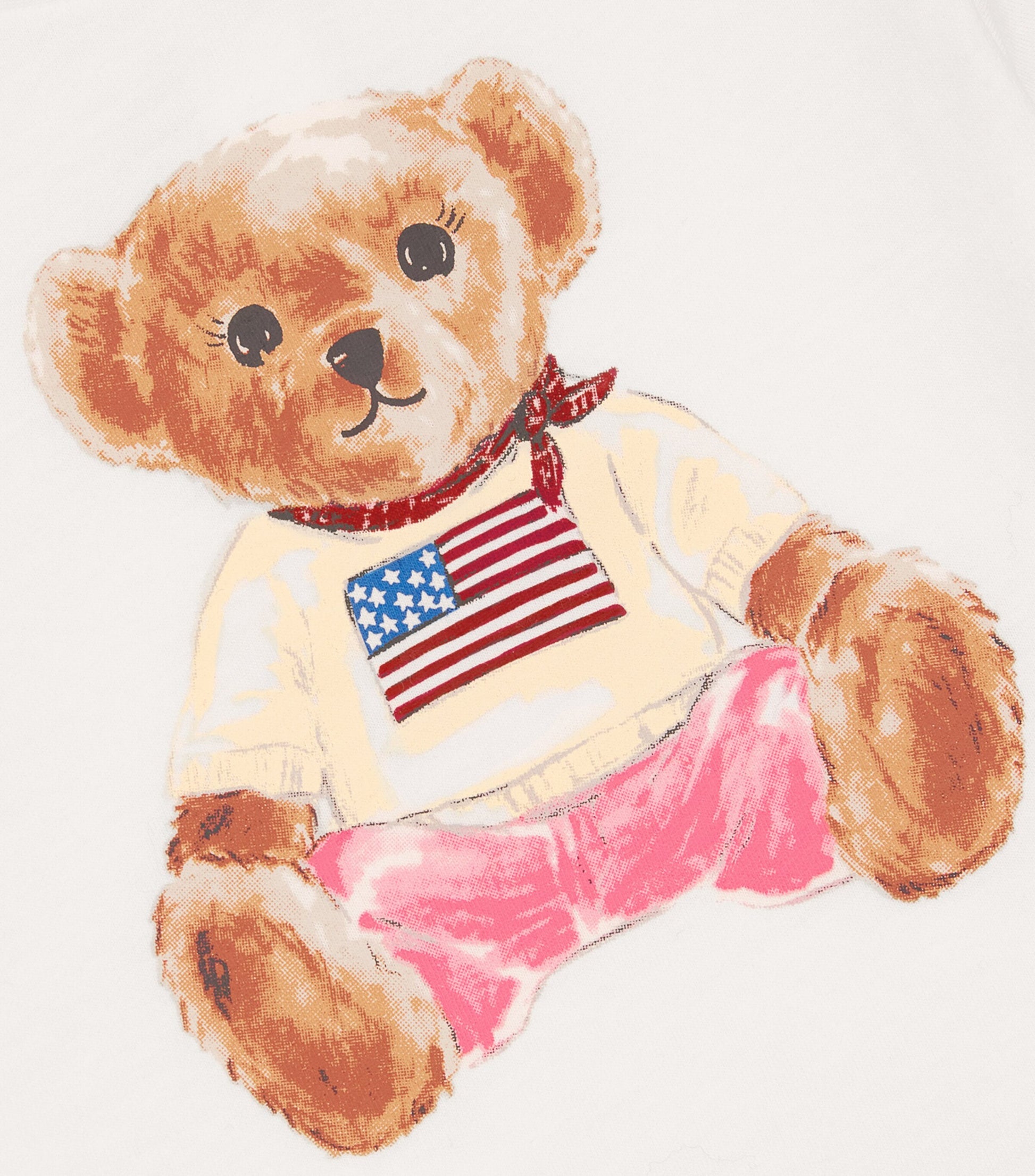 Ralph Lauren Kids Cotton USA Polo Bear T-Shirt (3-24 Months)