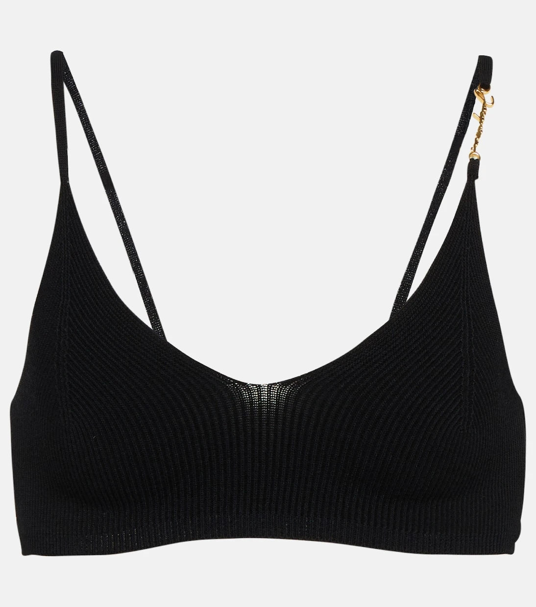 Jacquemus - Le Bandeau Pralu ribbed-knit crop top