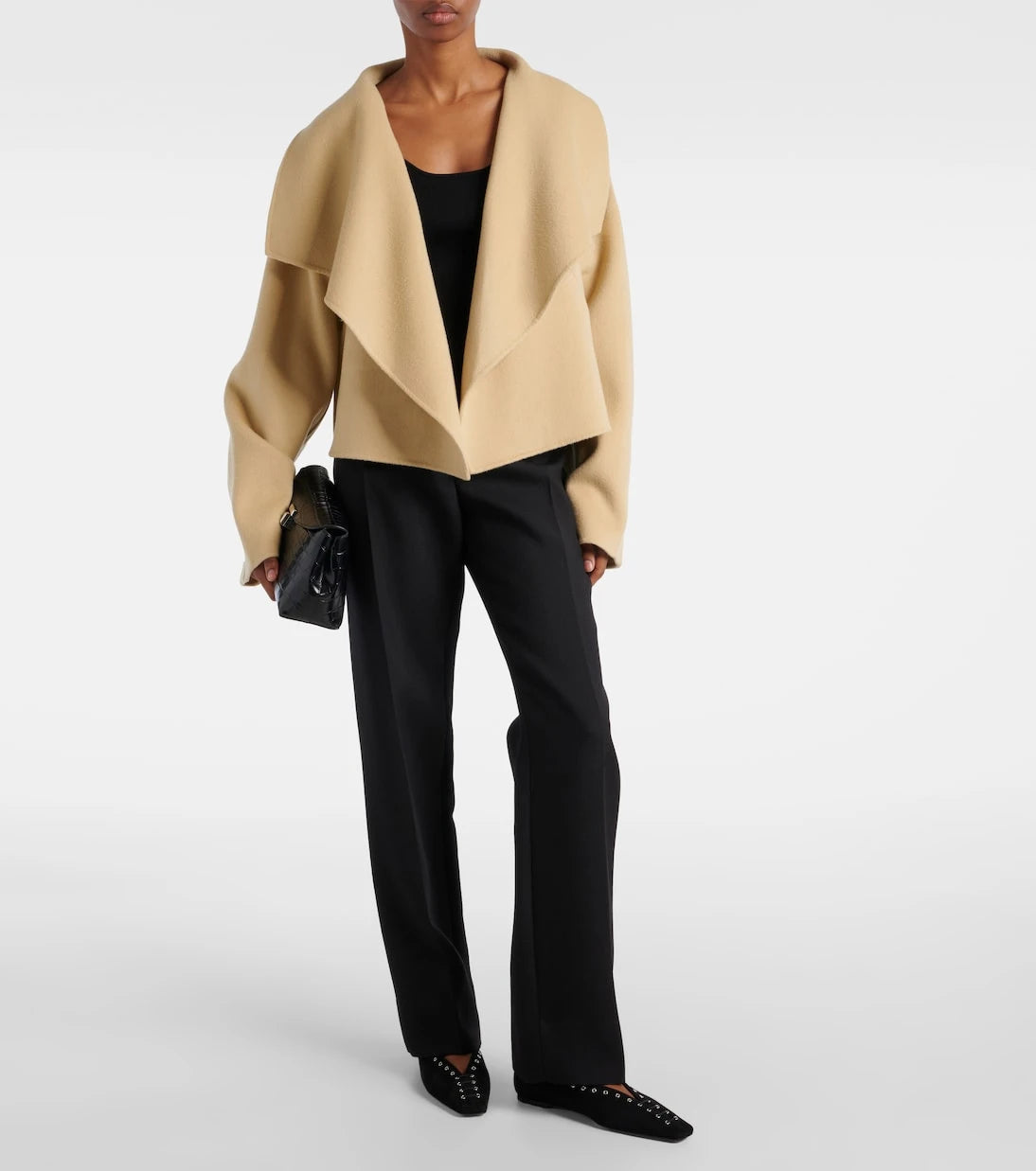Toteme - Signature cropped wool doublé jacket