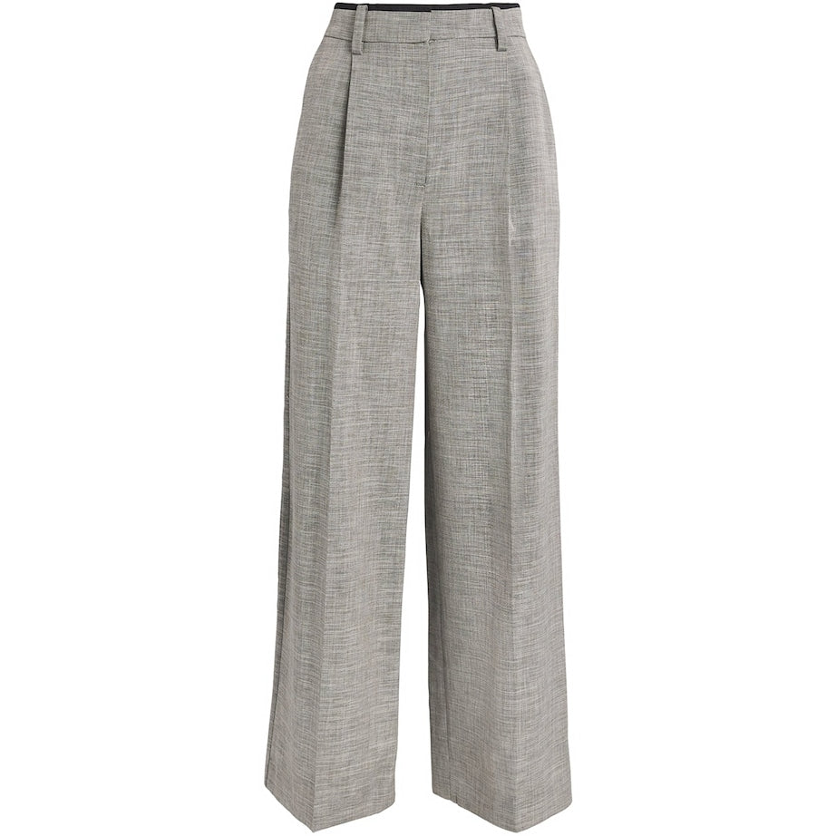 Maje Black Wide-Leg Tailored Trousers