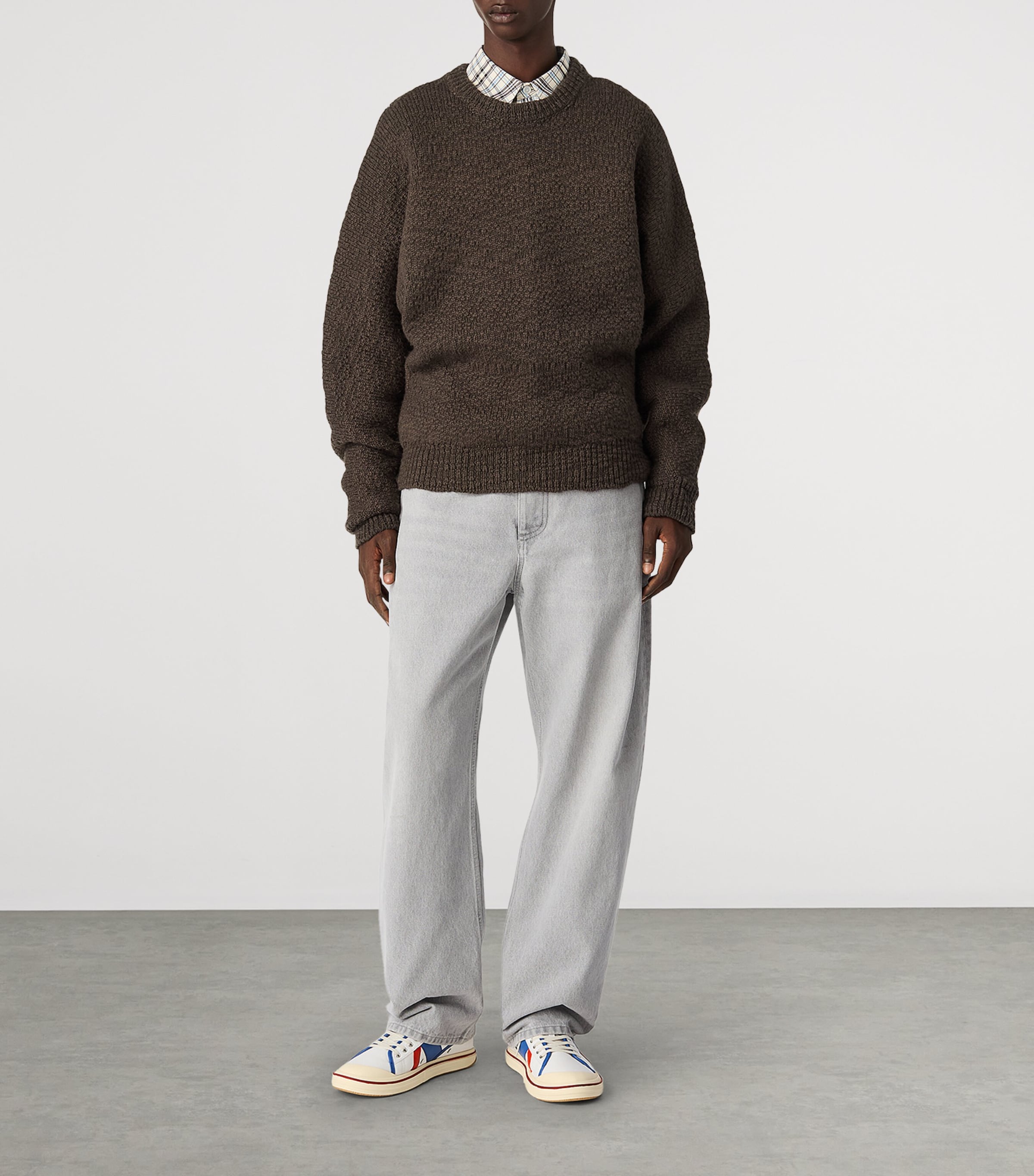 Canvas Leather-Trim Eliot Sneakers