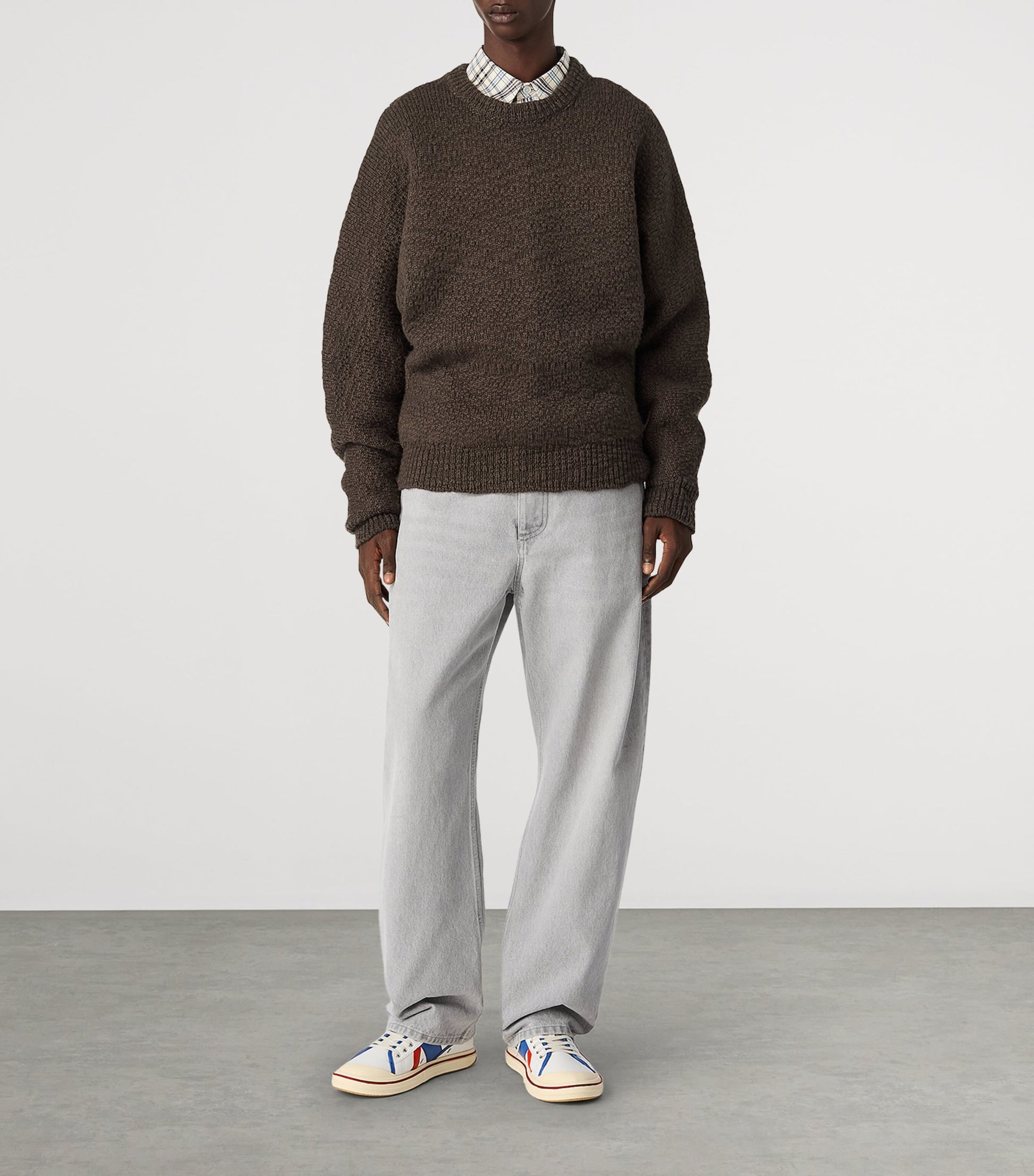 Canvas Leather-Trim Eliot Sneakers