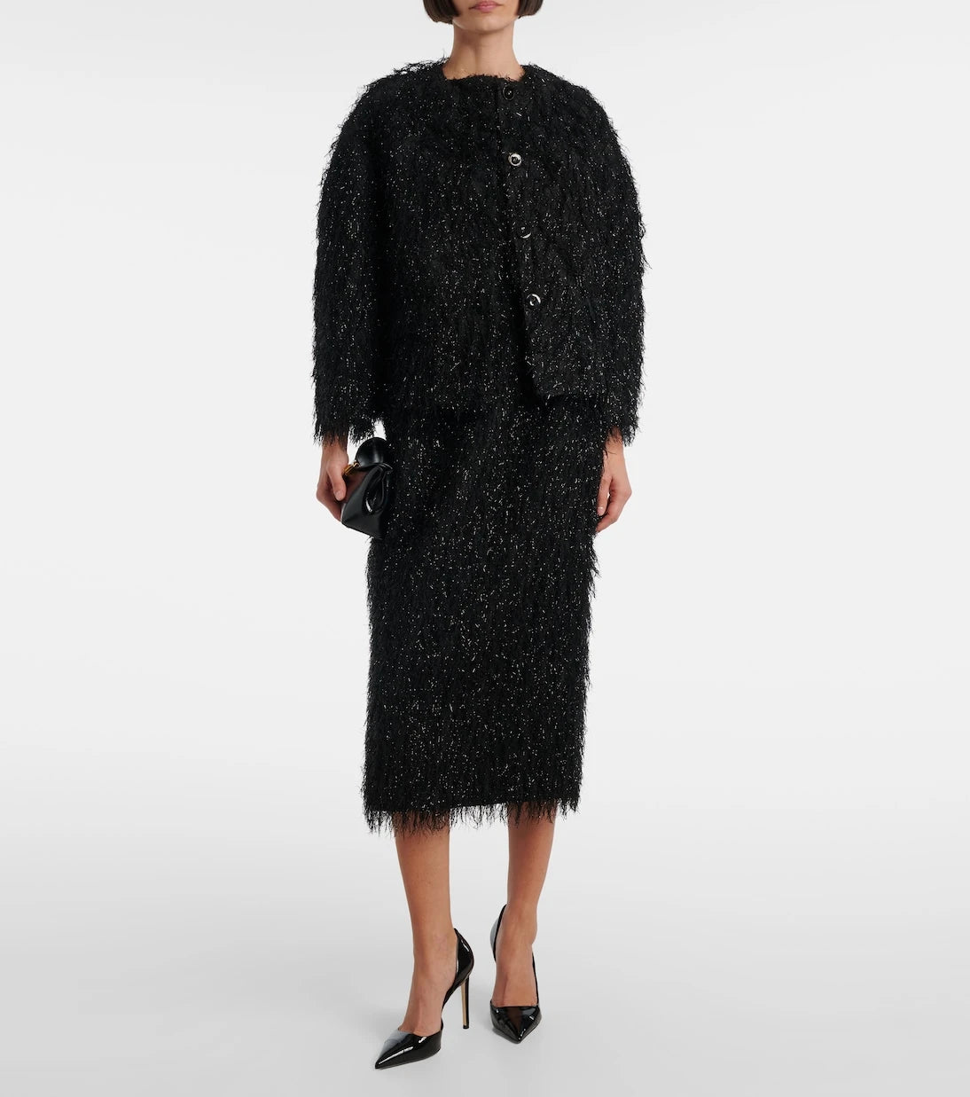 Erdem - جاكيت من قماش فيليه كوبيه من Lurex®