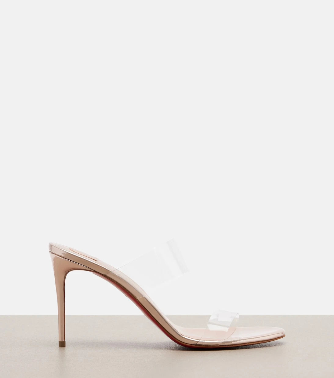 Christian Louboutin - Just Nothing leather-trimmed TPU mules