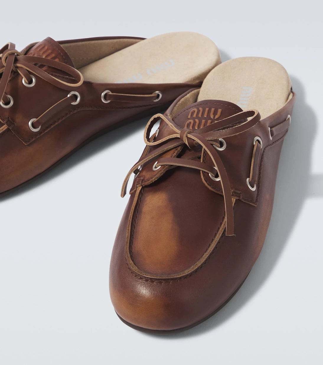 Miu Miu - Leather mules