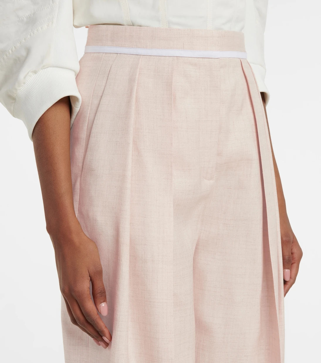 Stella McCartney - Ariana pleated wide-leg pants