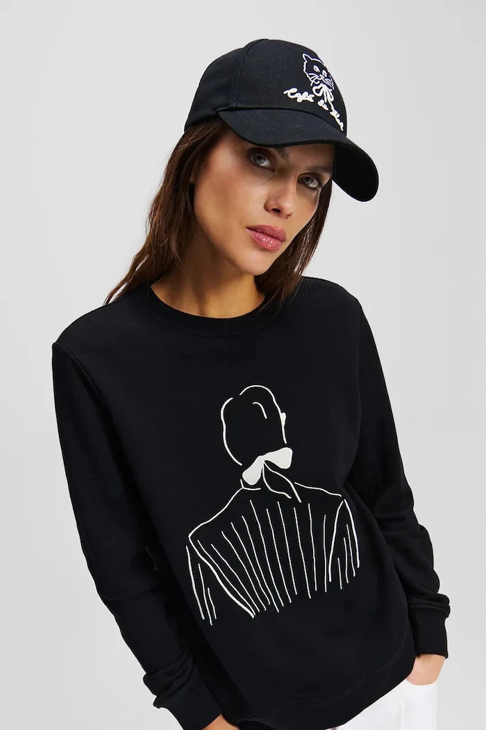 Karl Lagerfeld Pamuklu Vizörlü Şapka
