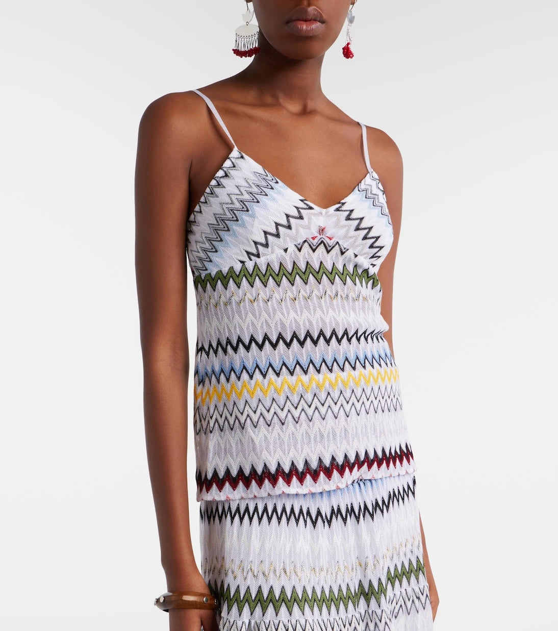 Missoni - Chevron lamé tank top