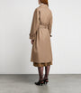 Max Mara Beige Water-Repellent Cotton Twill Trench Coat