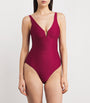 Ribbed Cassis Swimsuit