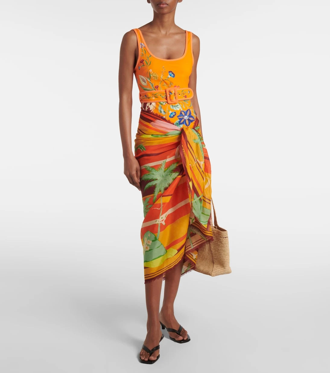 Alémais - Palm Island cotton beach cover-up