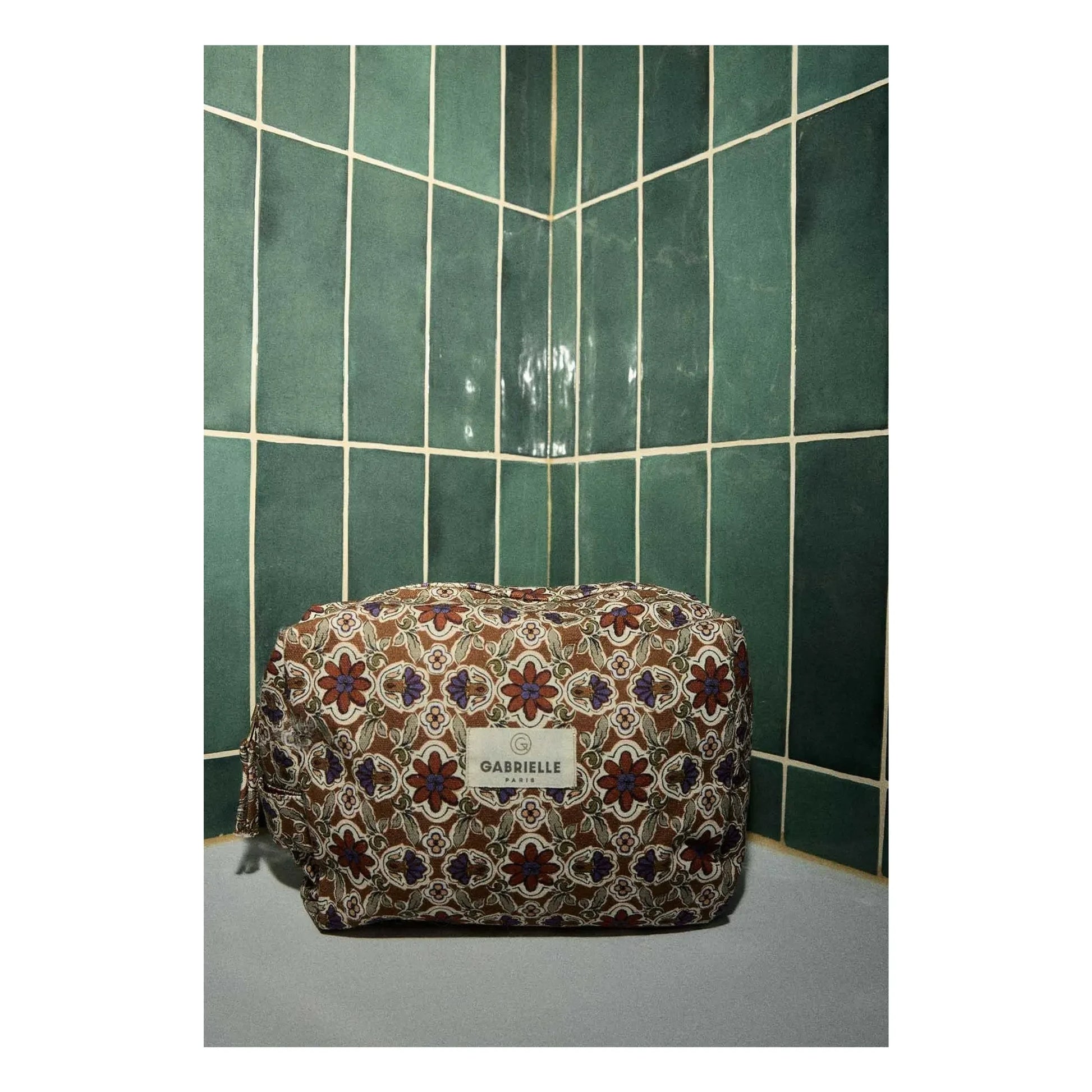 Gabrielle Paris - Cotton toiletry bag | Bijou Rubis