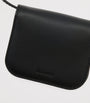 Black Small Leather Maeve Cross-Body Card Holder