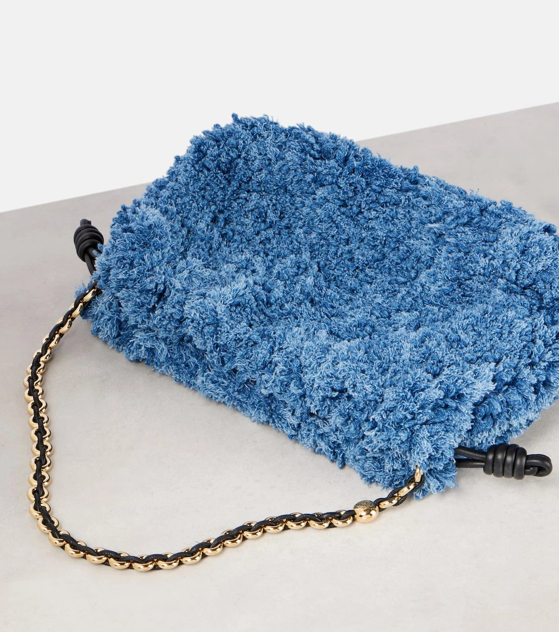 Loewe - Flamenco Medium denim clutch