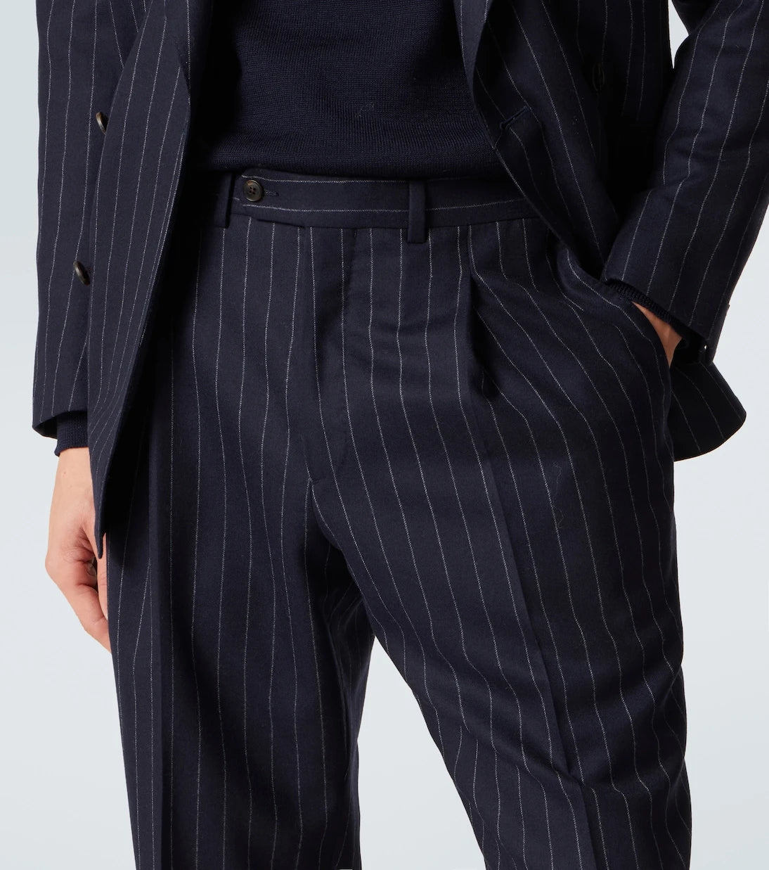 Saman Amel - Amo striped wool suit pants