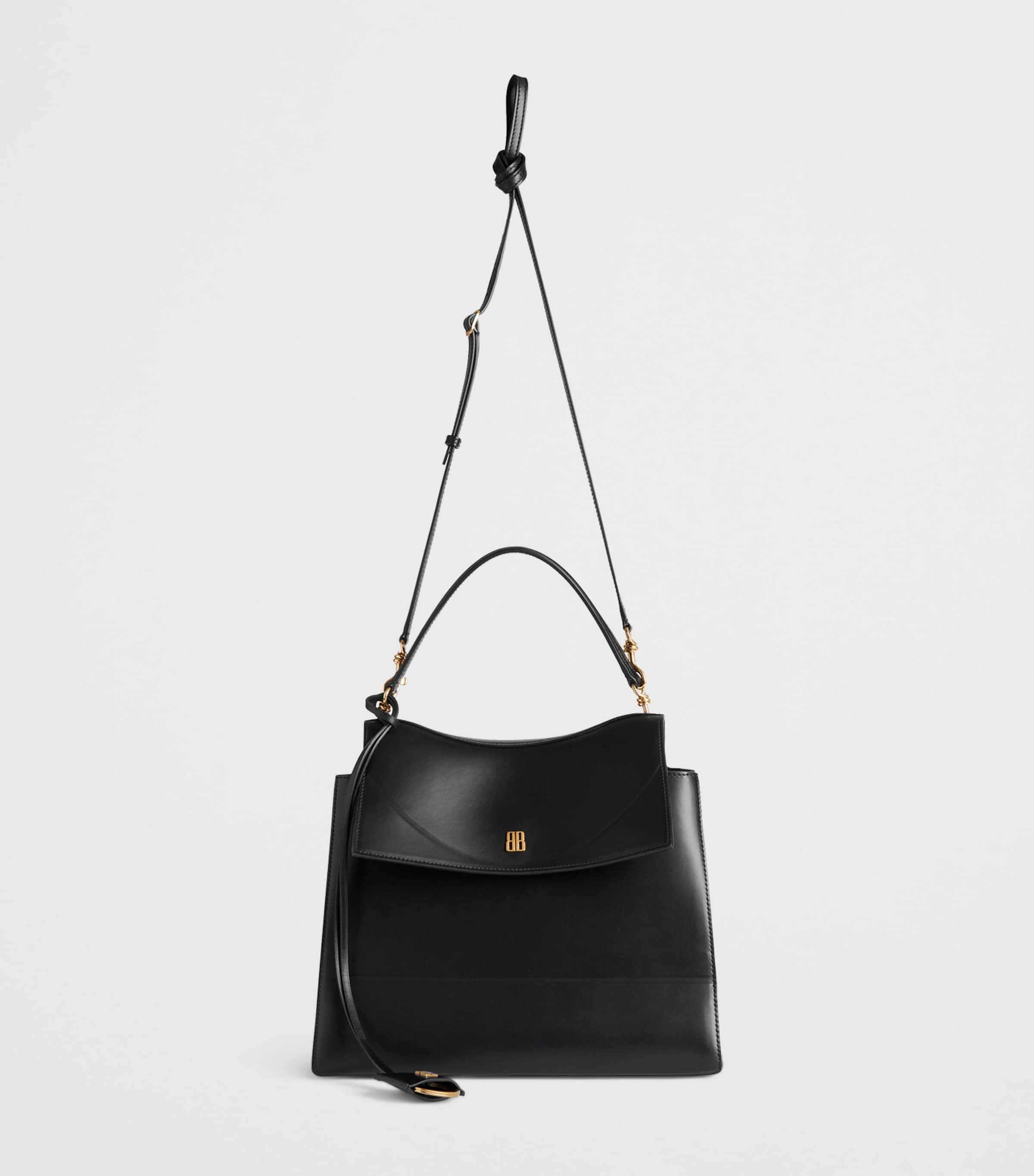 Balenciaga Black Leather Nano Top Handle Bag