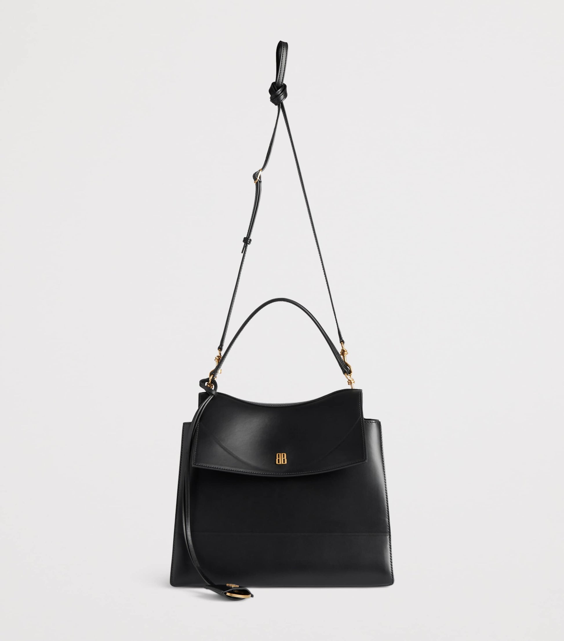 Balenciaga Black Leather Nano Top Handle Bag