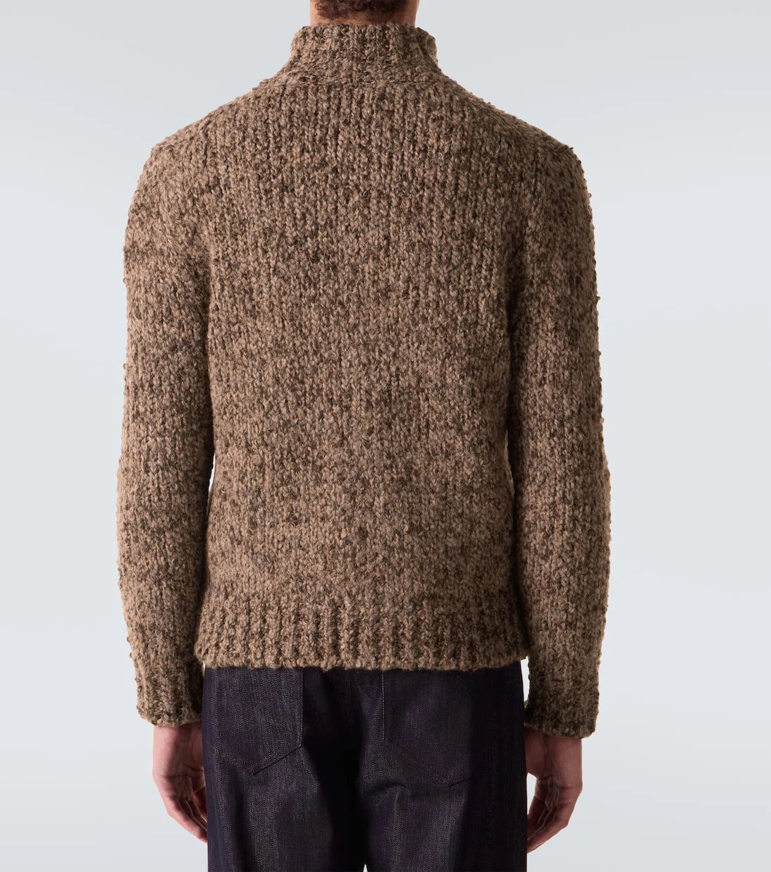 Moncler - Alpaca and wool zip-up sweater