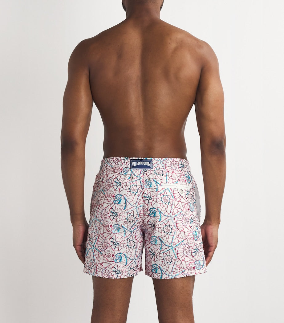 Embroidered-Shells Mistral Swim Shorts