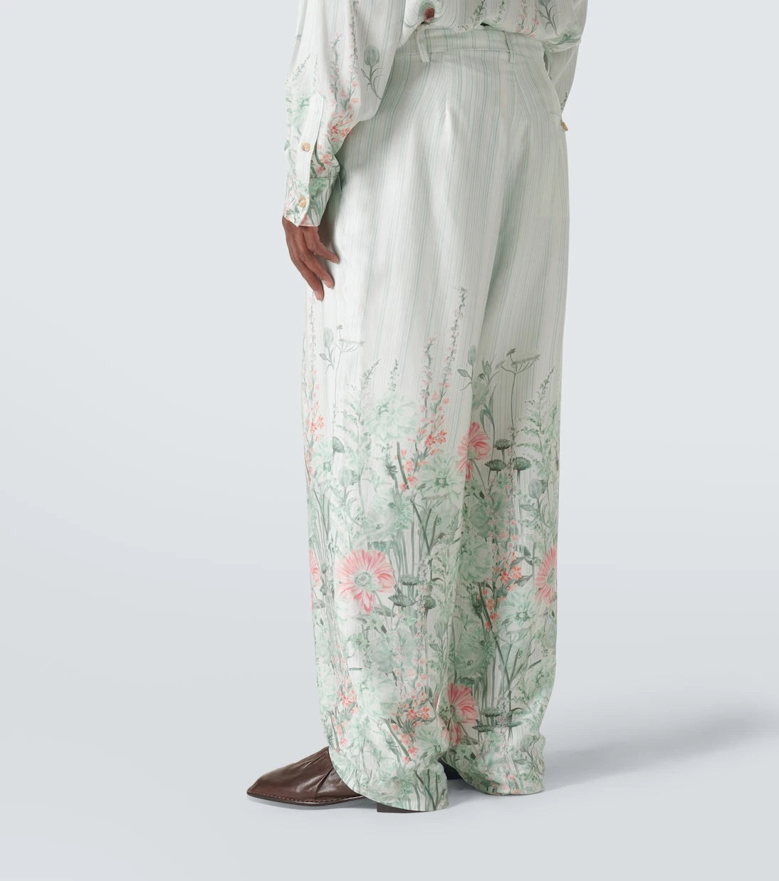 King & Tuckfield - Grant floral wide-leg pants