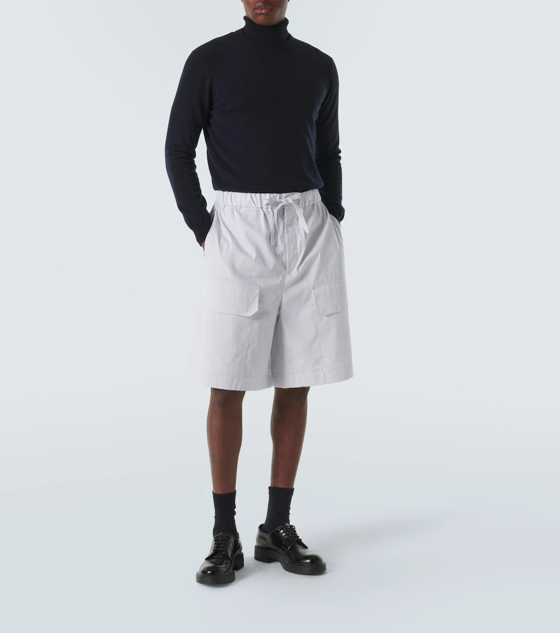 Jil Sander - Striped cotton Bermuda shorts
