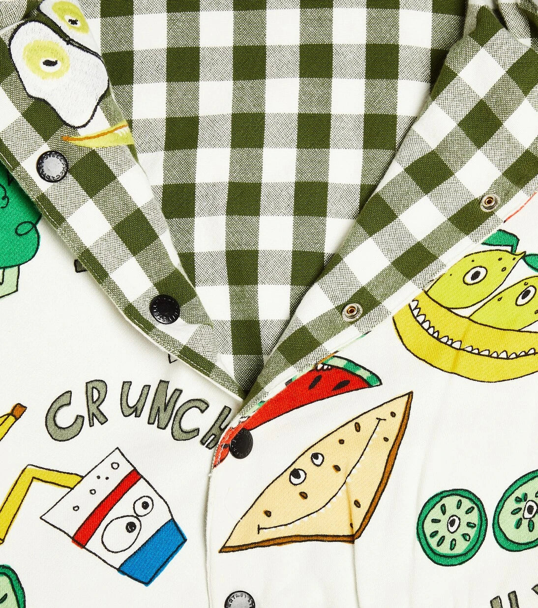 ستيلا مكارتني كيدز - صدرية قطنية كاروهات مطرزة