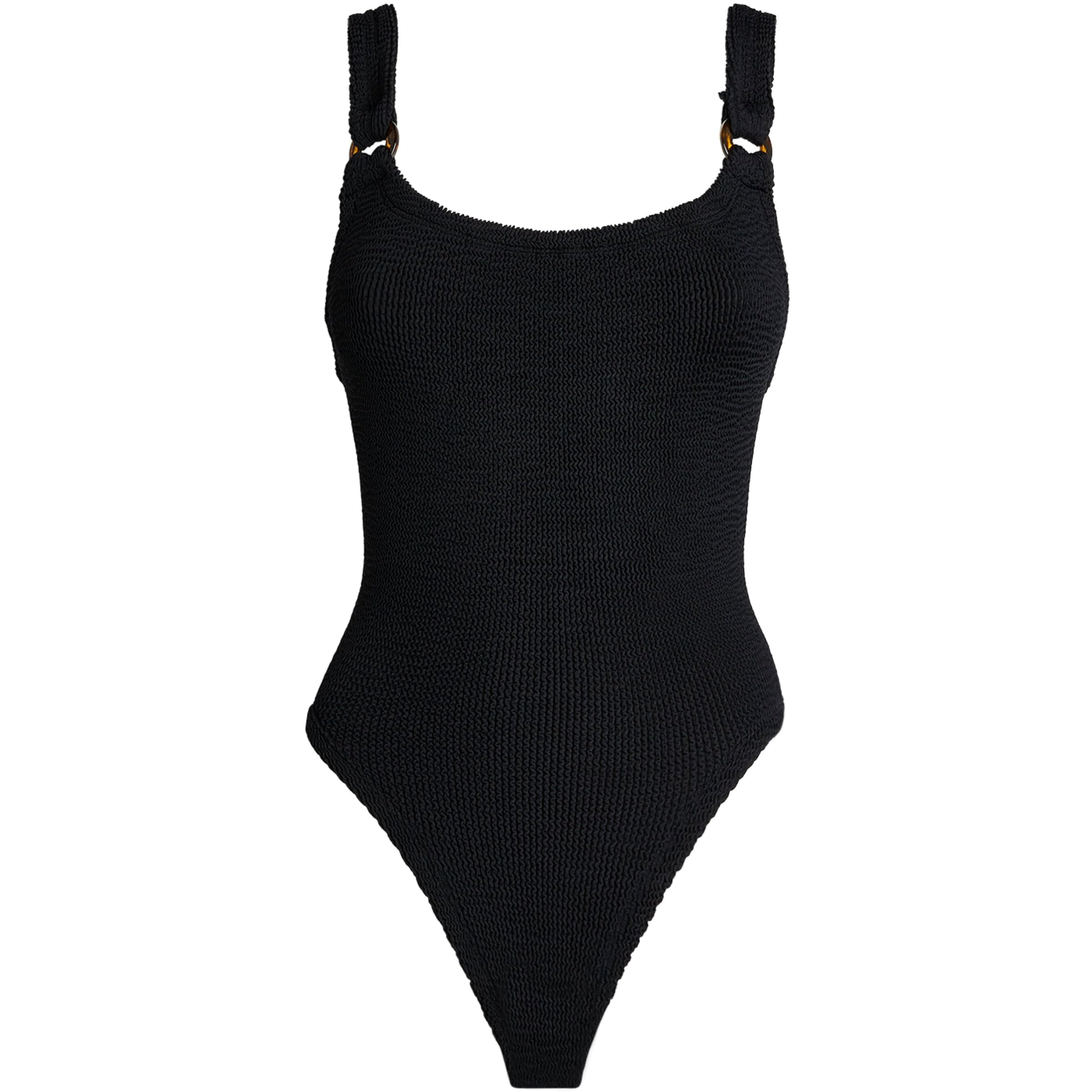 Hunza G Black Domino Ring Swimsuit
