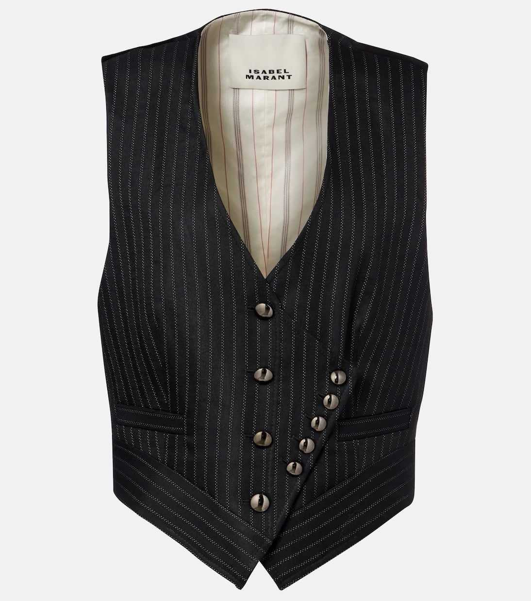 Isabel Marant - Nicky pinstripe wool-blend vest